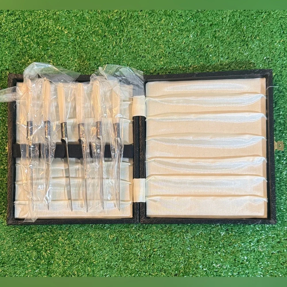 Lot 6 Vintage Sheffield Knives. Made in England. Stainless Blade